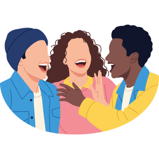 Group of friends talking together showing community and connection