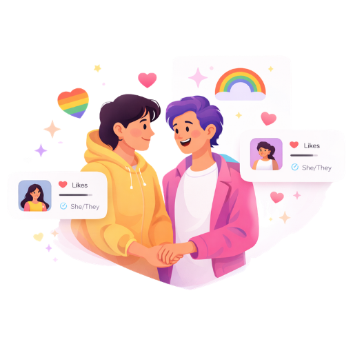 LGBTQ couple holding hands showing love and relationship.